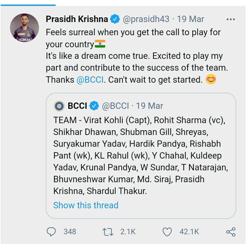 என்னுடைய கனவு நினைவாகிறது; சந்தோஷத்தில் துள்ளிக் குதிக்கும் இந்திய வீரர்!! 2 என்னுடைய கனவு நினைவாகிறது; சந்தோஷத்தில் துள்ளிக் குதிக்கும் இந்திய வீரர்!! 2