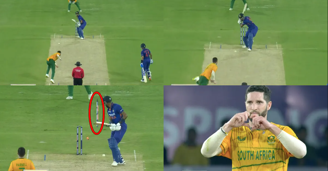 வீடியோ; துல்லியமான பந்துவீச்சு… ஸ்டெம்பை தெறிக்கவிட்ட தென் ஆப்ரிக்கா வீரர்; திகைத்து போன ஹர்திக் பாண்டியா !!