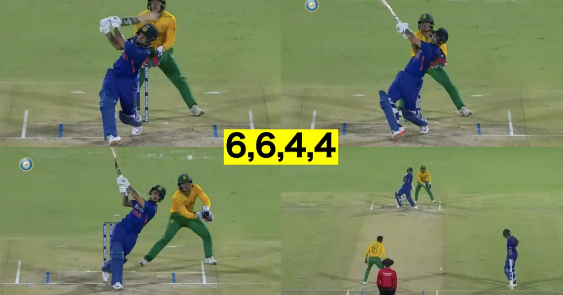 வீடியோ; ஒரே ஓவரில் 20 ரன்கள்; மாஸ் காட்டிய இளம் வீரர் இஷான் கிஷன் !!