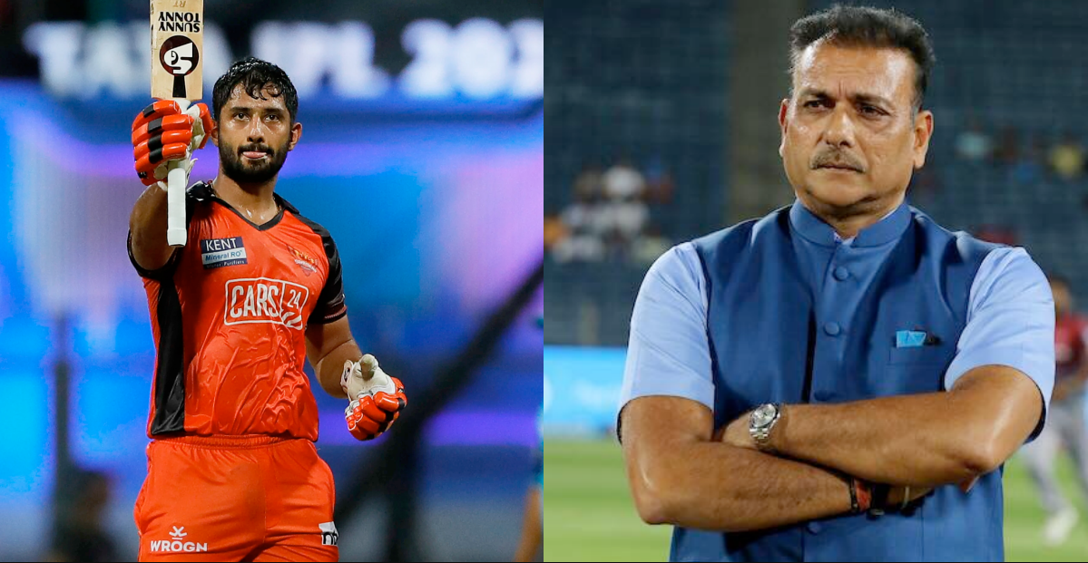 பெரிய திறமைசாலி…. ராகுல் திரிபாட்டிக்கு இப்பயாச்சும் வாய்ப்பு கொடுத்திடுங்க; கோரிக்கை வைக்கும் ரவி சாஸ்திரி !!