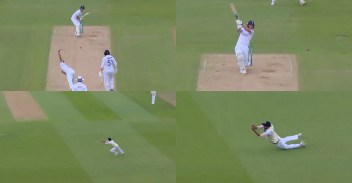 வீடியோ; தரமான கேட்ச்… மிரட்டல் கேட்ச்சால் இங்கிலாந்து கேப்டனை வெளியேற்றிய இந்திய கேப்டன் !!