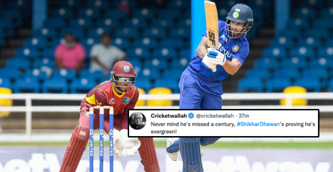 வெறும் 3 ரன்னில் சதத்தை தவறவிட்ட ஷிகர் தவான்… வேதனைப்படும் ரசிகர்கள் !!