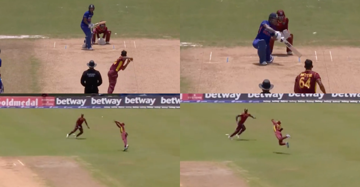 வீடியோ; பொறுப்பான ஆட்டத்தை வெளிப்படுத்திய ஷிகர் தவான்… தரமான கேட்ச்சால் வெளியேற்றிய விண்டீஸ் வீரர் !!