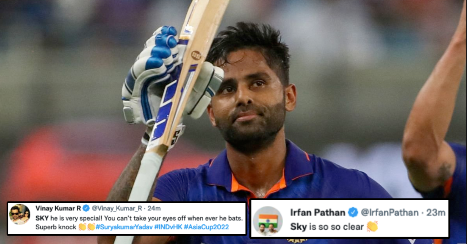 மரண அடி… ஒரே ஓவரில் 4 சிக்ஸர்கள் விளாசி மாஸ் காட்டிய சூர்யகுமார் யாதவ்; பாராட்டும் கிரிக்கெட் உலகம் !!