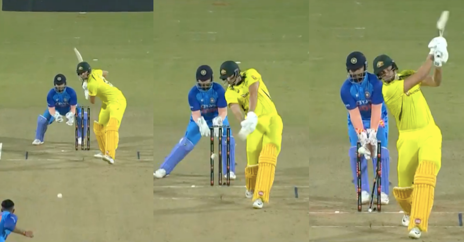 வீடியோ; உங்கபடம் எங்ககிட்ட ஓடாது தம்பி… அதிரடி ஆட்டக்காரரை அசால்டாக வெளியேற்றிய அக்‌ஷர் பட்டேல் !!