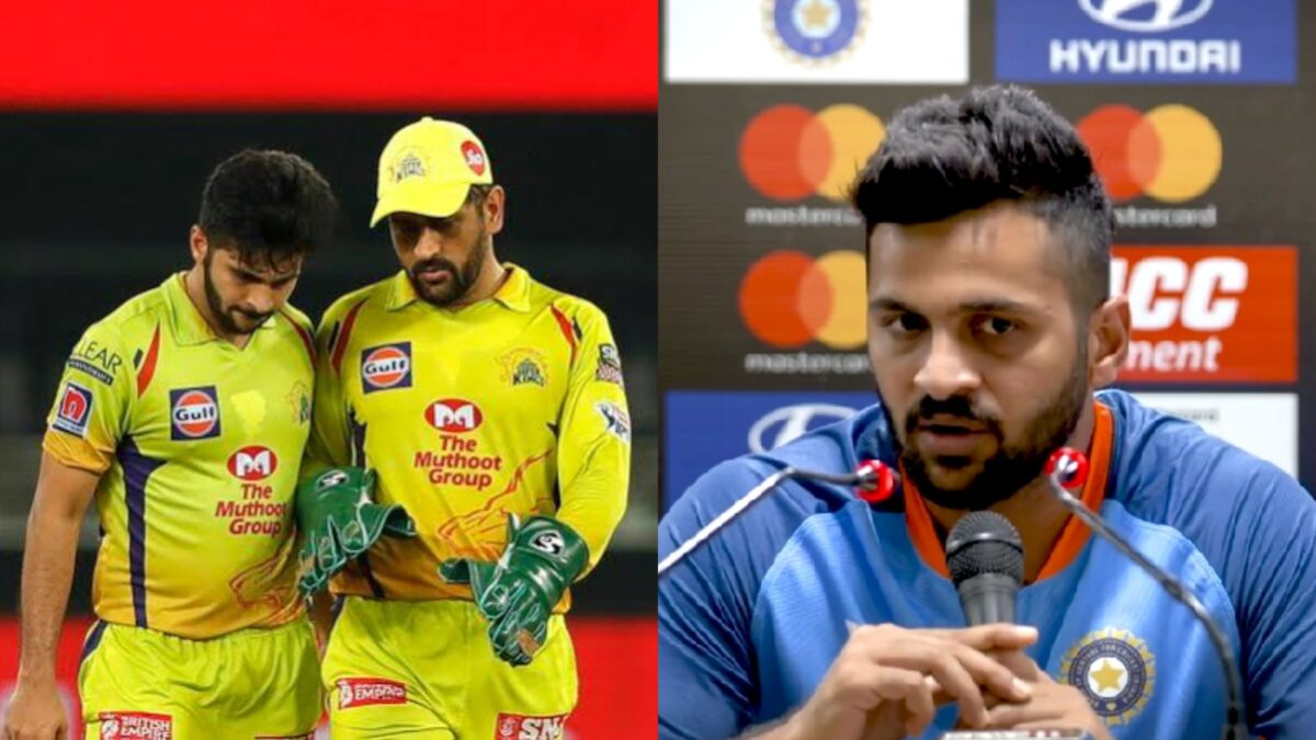 சார் சார்.. கொஞ்சம் தெரிஞ்சுகிட்டு பேசுங்க..! - தோனி பற்றி கேட்டதுக்கு ஷர்துல் தாக்கூர் கோபமாக பதில்! 1