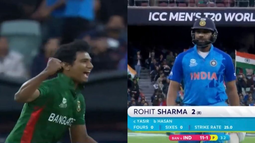 வீடியோ: “என்னப்பா இப்படி பண்றீங்களே ப்பா..” கேட்ச்சை விட்டு காப்பாற்றிய பையன்கிட்டயே, விக்கெட்டை விட்ட ரோகித் சர்மா! மீண்டும் ரசிகர்கள் ஏமாற்றம்!