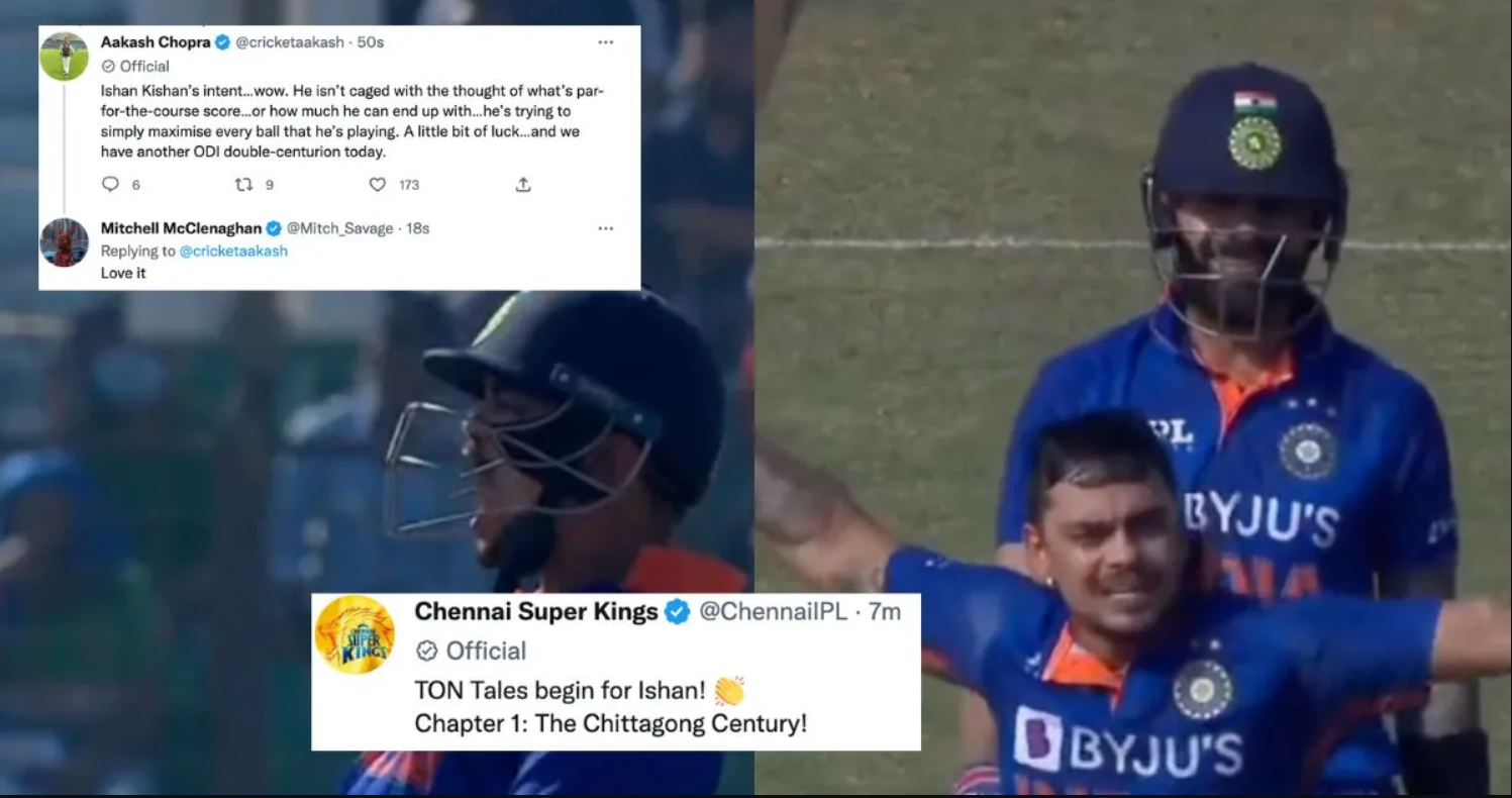 என்னா அடி..? கிடைத்த வாய்ப்பை எல்லாம் கச்சிதமாக பயன்படுத்தும் இஷான் கிஷன்; புகழ்ந்து தள்ளும் ரசிகர்கள் !!