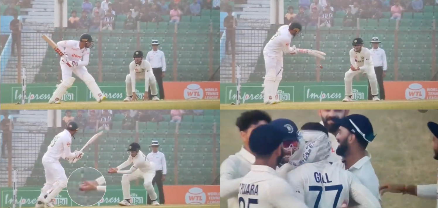 வீடியோ; இதுக்கு எல்லாம் ஒரு தைரியம் வேணும்… தரமான கேட்ச் பிடித்த சுப்மன் கில்; கொண்டாடிய இந்திய வீரர்கள் !!