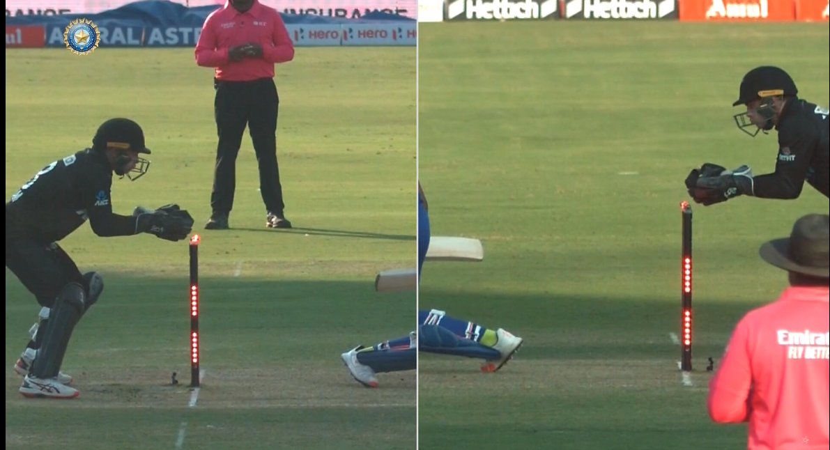 வீடியோ: கிளவுஸ் பட்டு விழுந்த பையில்ஸ்; சர்ச்சையில் முடிந்த ஹர்திக் பாண்டியா விக்கெட்!