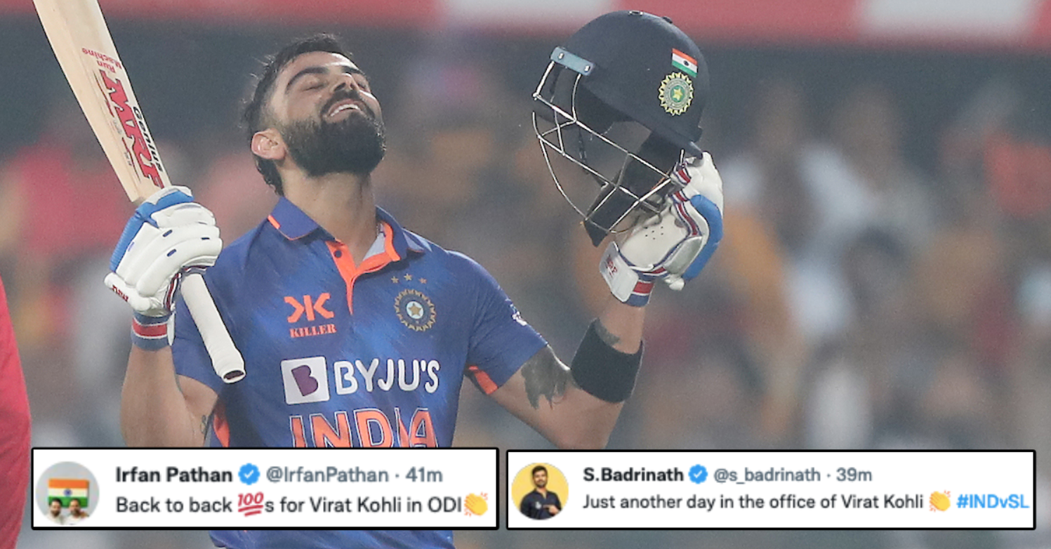 “Once a King.. Always a King”… 1000 நாட்களுக்கு பிறகு இந்திய மண்ணில் சதம் அடித்த கிங் கோலி; கொண்டாடும் ரசிகர்கள் !!