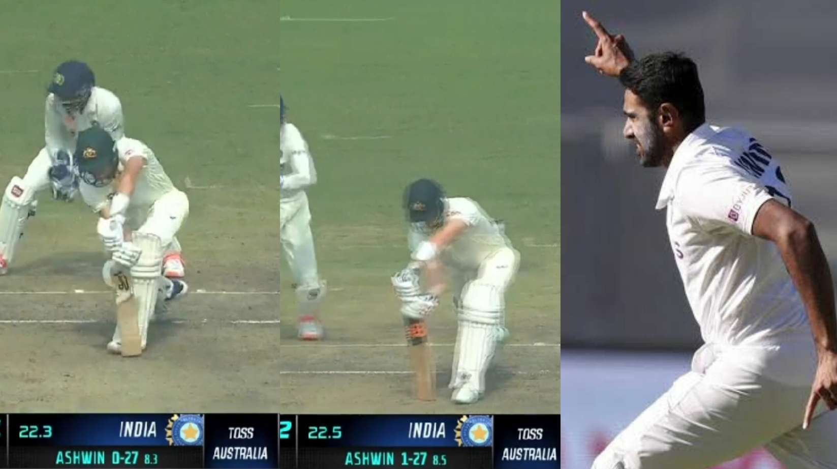 வீடியோ; உங்க படம் என் கிட்ட ஓடாது… 3 பந்துகளில் 2 மிக முக்கிய விக்கெட்டுகளை அசால்டாக தட்டி தூக்கிய அஸ்வின் !!