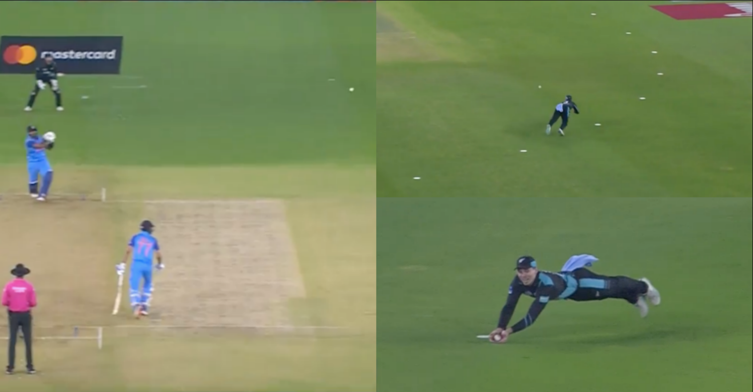 வீடியோ; தரமான கேட்ச் பிடித்த நியூசிலாந்து வீரர்… விரைவாக விக்கெட்டை இழந்த சூர்யகுமார் யாதவ் !!