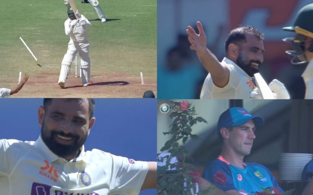 ப்பா… துல்லியமான பந்துவீச்சால் ஸ்டெம்பை தெறிக்கவிட்ட முகமது ஷமி; மிரண்டு போன ஆஸ்திரேலிய வீரர் !!