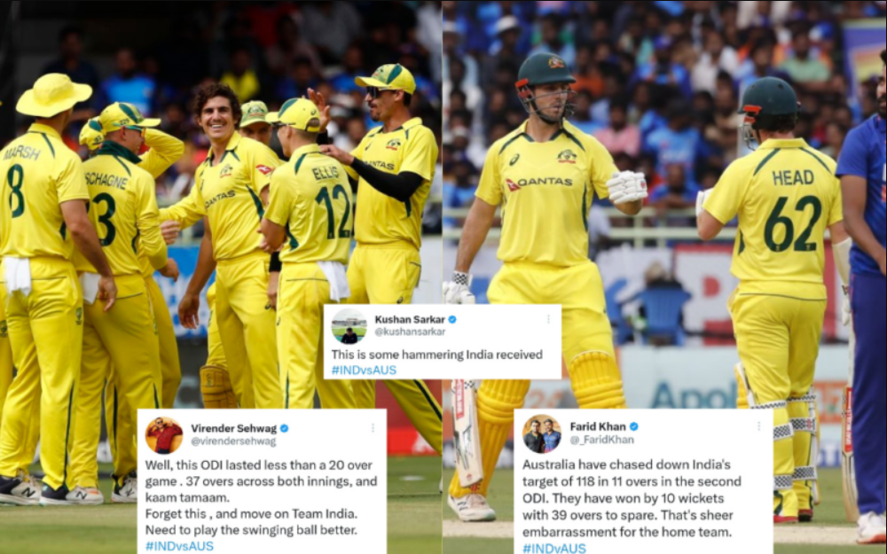 பேட்டிங், பந்துவீச்சு இரண்டிலும் படு மோசம்… ஆஸ்திரேலியாவிடம் படுதோல்வியடைந்த இந்திய அணி; வேதனைப்படும் ரசிகர்கள் !!