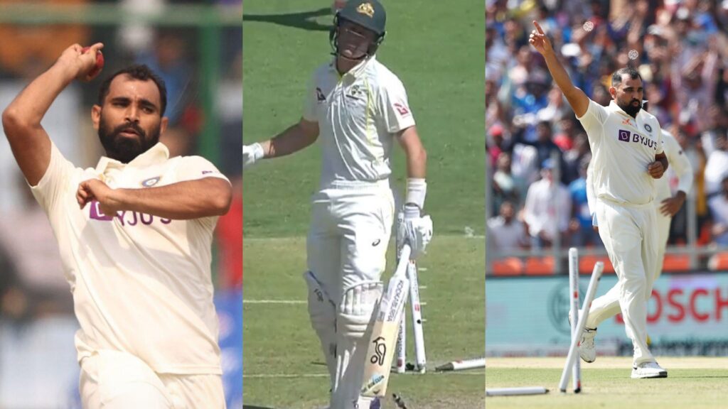 வீடியோ: எப்படிடா இது போல்டு ஆச்சு.. ஷாக்கான லபுஜானே; நம்பர் 1 டெஸ்ட் வீரரை கதிகலங்க வைத்து போல்டாக்கிய ஷமி…!