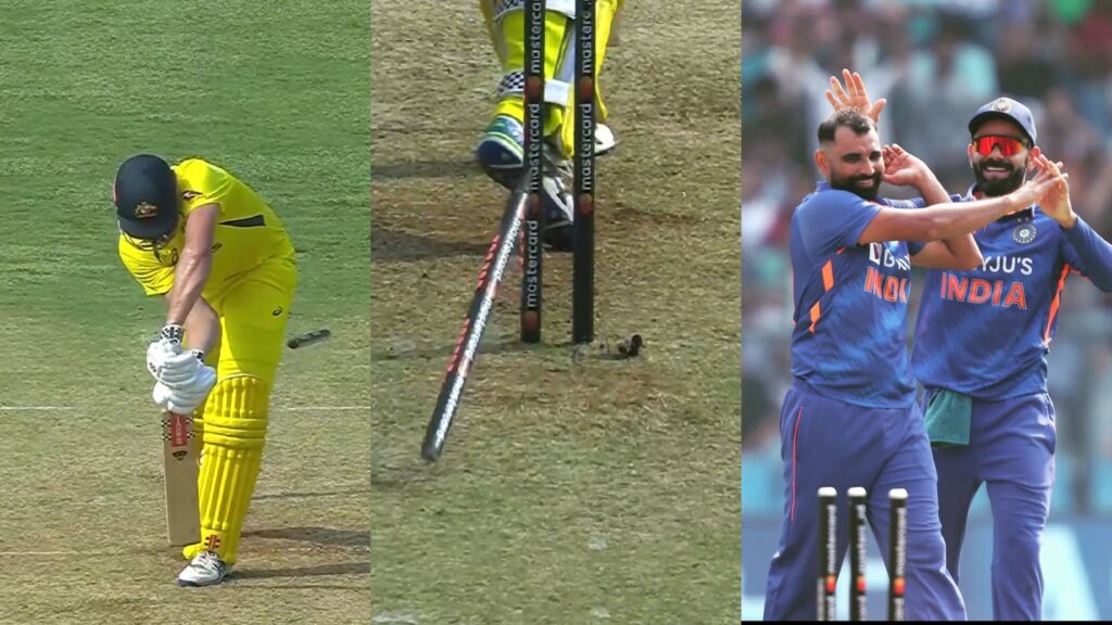 வீடியோ: செய்கைனா அது இப்படி இருக்கணும்டா… பந்து வந்ததே தெரியாம கதிகலங்கிய கேமரூன் கிரீன்… ஸ்டம்ப்பை பறக்கவிட்டு பெவிலியன் அனுப்பிய ஷமி!