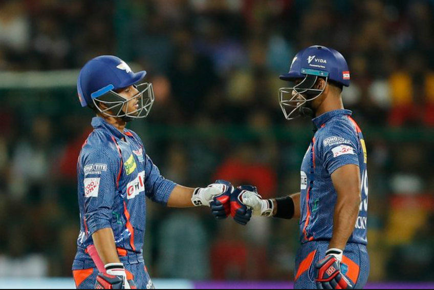 வெறித்தனமான மேட்ச்… வாணவேடிக்கை காட்டிய நிக்கோலஸ் பூரண், ஸ்டோய்னிஸ்; பரபரப்பான போட்டியில் த்ரில் வெற்றி பெற்றது லக்னோ அணி !!