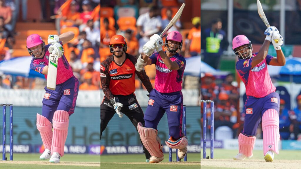 ஹைதராபாத்தை பந்தாடிய பட்லர், ஜெய்ஷ்வால் ஜோடி… சஞ்சு சாம்சன் அரைசதம்.. 203 ரன்கள் குவித்த ராஜஸ்தான்!