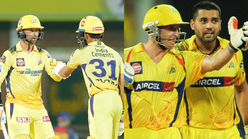 சிஎஸ்கேன்னா ஃபயருடா… முரளி விஜய்-மைக் ஹஸ்ஸி வைத்திருந்த பல வருட ரெக்கார்ட் காலி செய்து…. புதிய வரலாறு படைத்த டெவான் கான்வெ-ருத்துராஜ் ஜோடி..!