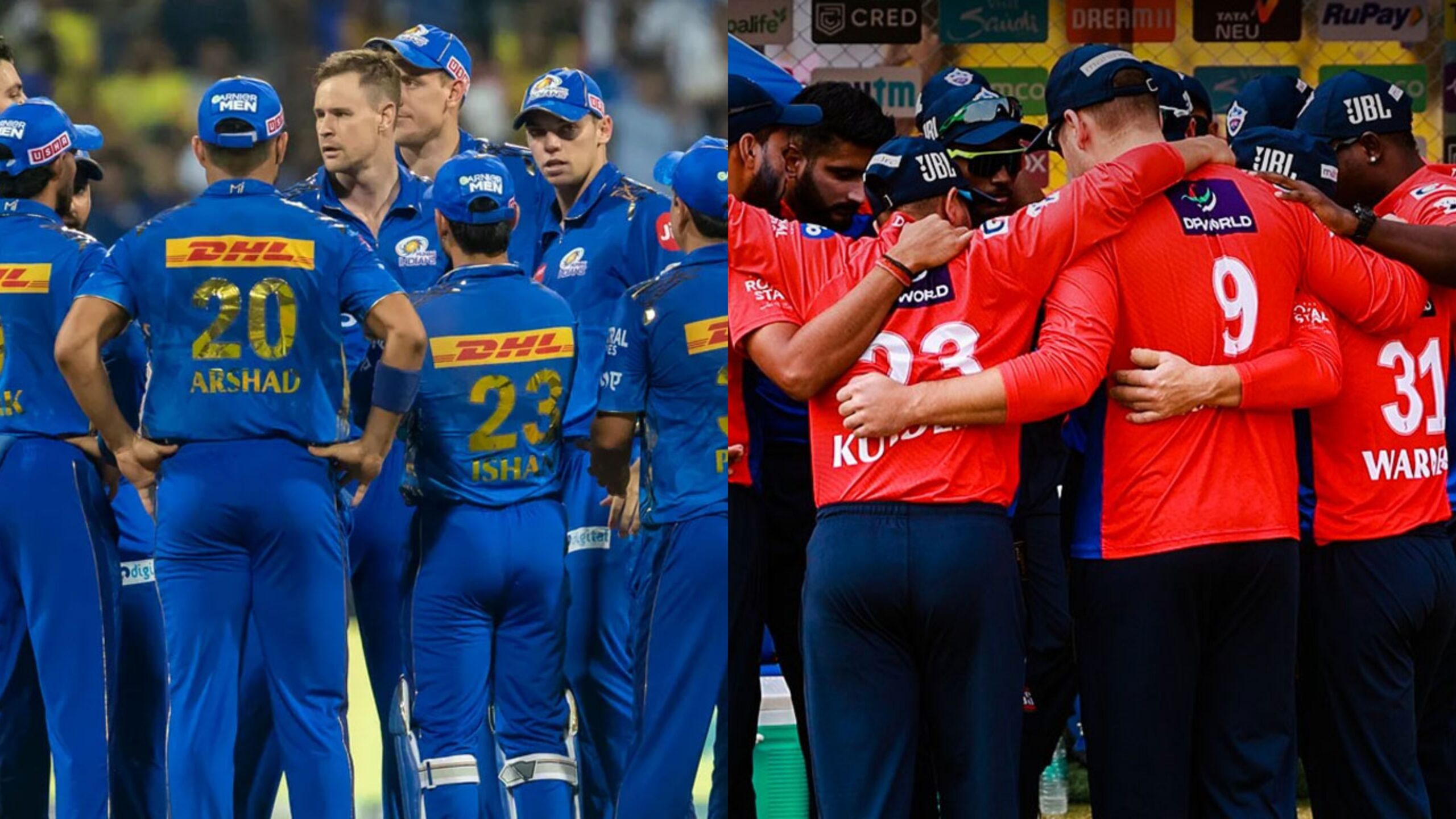 மும்பை அணி பவுலிங்.. மீண்டும் முக்கிய வீரர் பிளேயிங் லெவனில் இல்லை... மும்பையின் சோதனை காலம் முடியுமா? - டெல்லி, மும்பை அணிகளில் என்னென்ன மாற்றங்கள்? 3