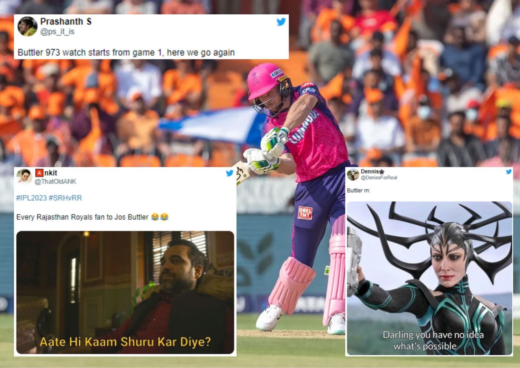 யோவ் பட்லர், நீயெல்லாம் மனுஷனே கிடையாது… பவர்-பிளே ஓவருக்குள் அரைசதம் விளாசிய பட்லர் – கொண்டாடிய ரசிகர்கள்!