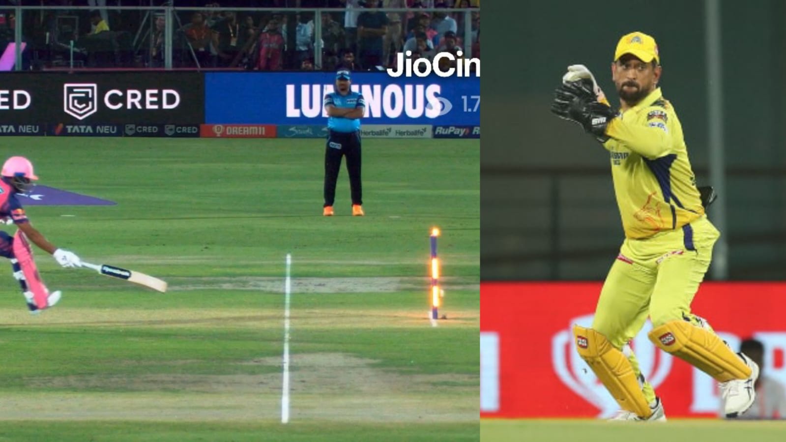 வீடியோ; விக்கெட் கீப்பிங்கல எப்பவுமே நான் தாண்டா “நம்பர் 1”… தரமான ரன் அவுட் செய்து மாஸ் காட்டிய தல தோனி !!