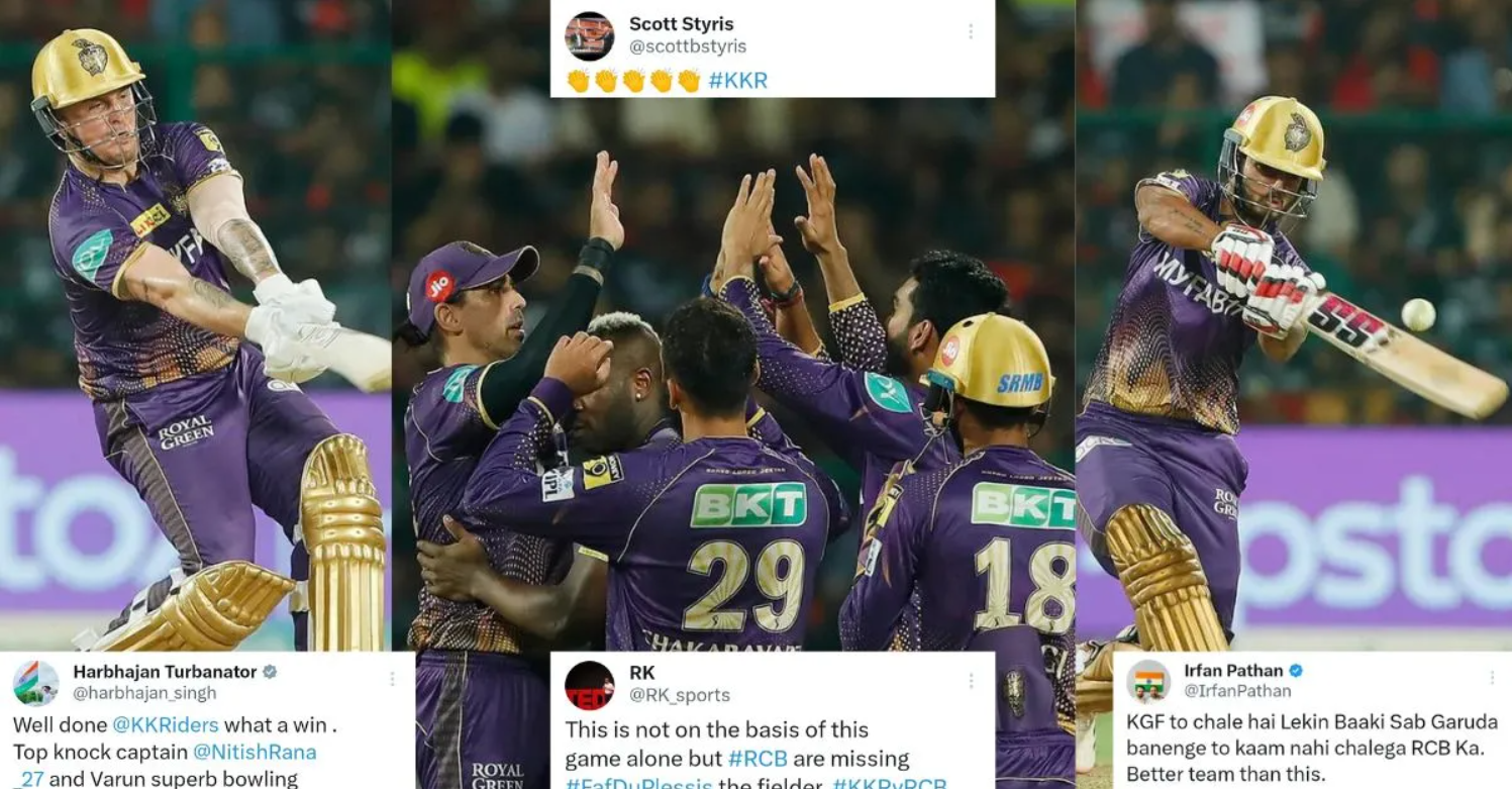 பேட்டிங், பந்துவீச்சு இரண்டிலும் மாஸ்… பெங்களூர் அணியை அசால்டாக காலி செய்த கொல்கத்தா; வாழ்த்தும் ரசிகர்கள் !!