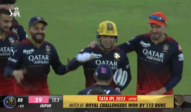 ஈ சாலா கப் எங்களுக்கு தான்டா.. ராஜஸ்தானை 59 ரன்களுக்கு சுருட்டி ஆர்சிபி.. இமாலய வெற்றி!