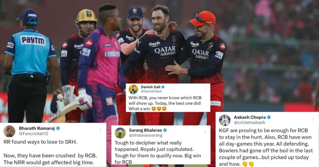 “தம்பிங்களா ஆர்சிபி-ன்னா யாருன்னு இனிமே பாப்பீங்க.. ஈ சாலா கப் எடுத்துவைங்க” ஆர்சிபி 112 ரன்கள் வித்தியாசத்தில் அபார வெற்றி பெற்றதை கொண்டாடிய ரசிகர்கள்! – முக்கியமான ட்வீட்கள் இணைப்பு!