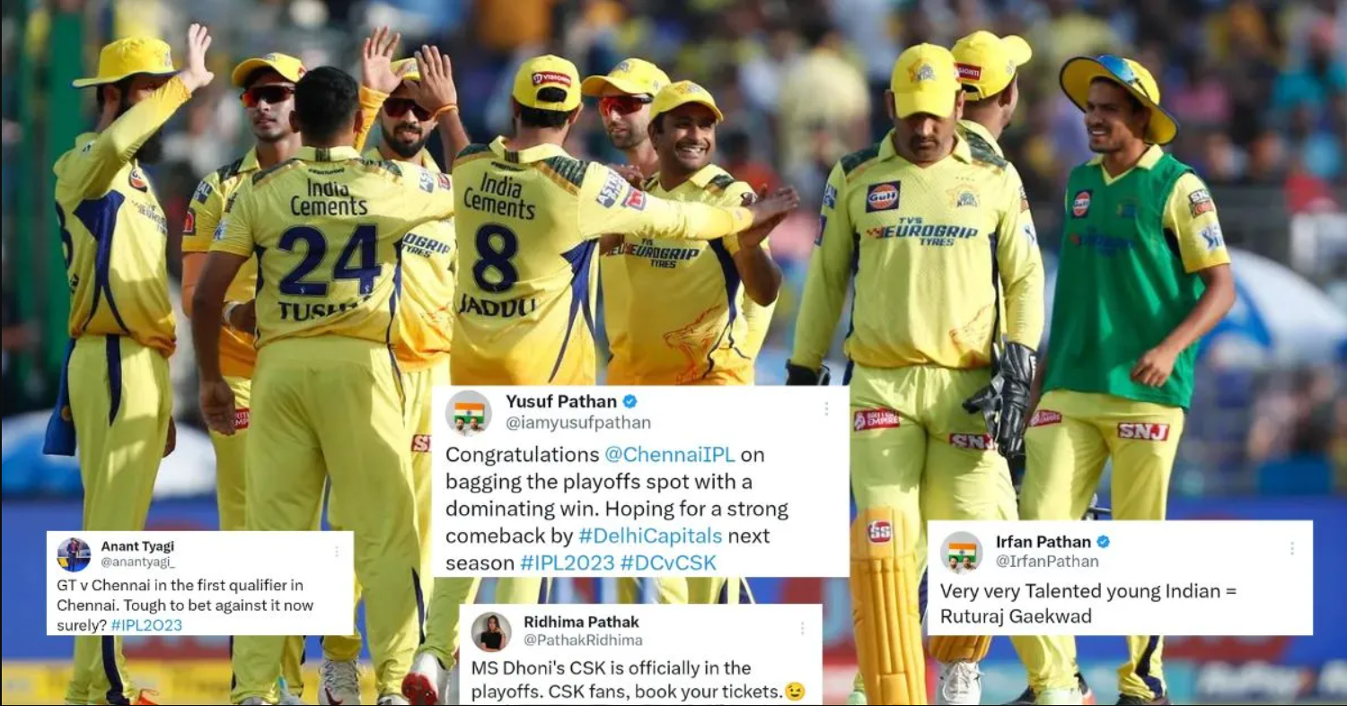 தட்றோம்… தூக்குறோம்… 12வது முறையாக ப்ளே ஆஃப் சுற்றுக்குள் கால் பதித்த சென்னை அணி; கொண்டாடும் ரசிகர்கள் !!