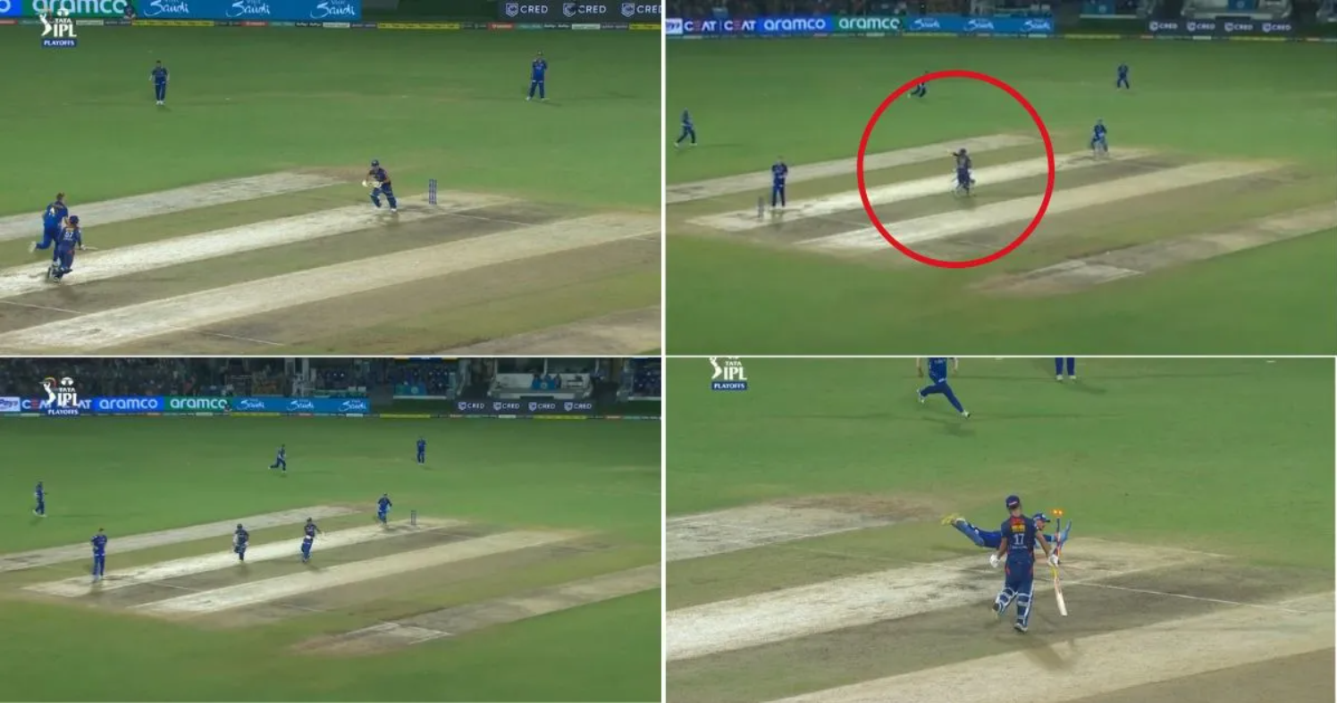 வீடியோ; மும்பை இந்தியன்ஸிற்கு அடித்த அதிர்ஷ்டம்… தேவையே இல்லாமல் விக்கெட்டை இழந்த ஸ்டோய்னிஸ் !!