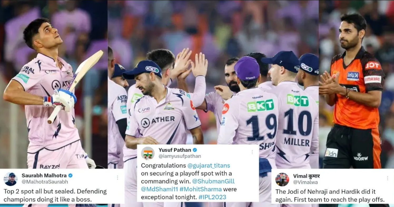 இப்படை தோற்கின் எப்படை வெல்லும்..? முதல் ஆளாக ப்ளே ஆஃப் சுற்றுக்கு தகுதி பெற்ற குஜராத் அணி; பாராட்டும் ரசிகர்கள் !!