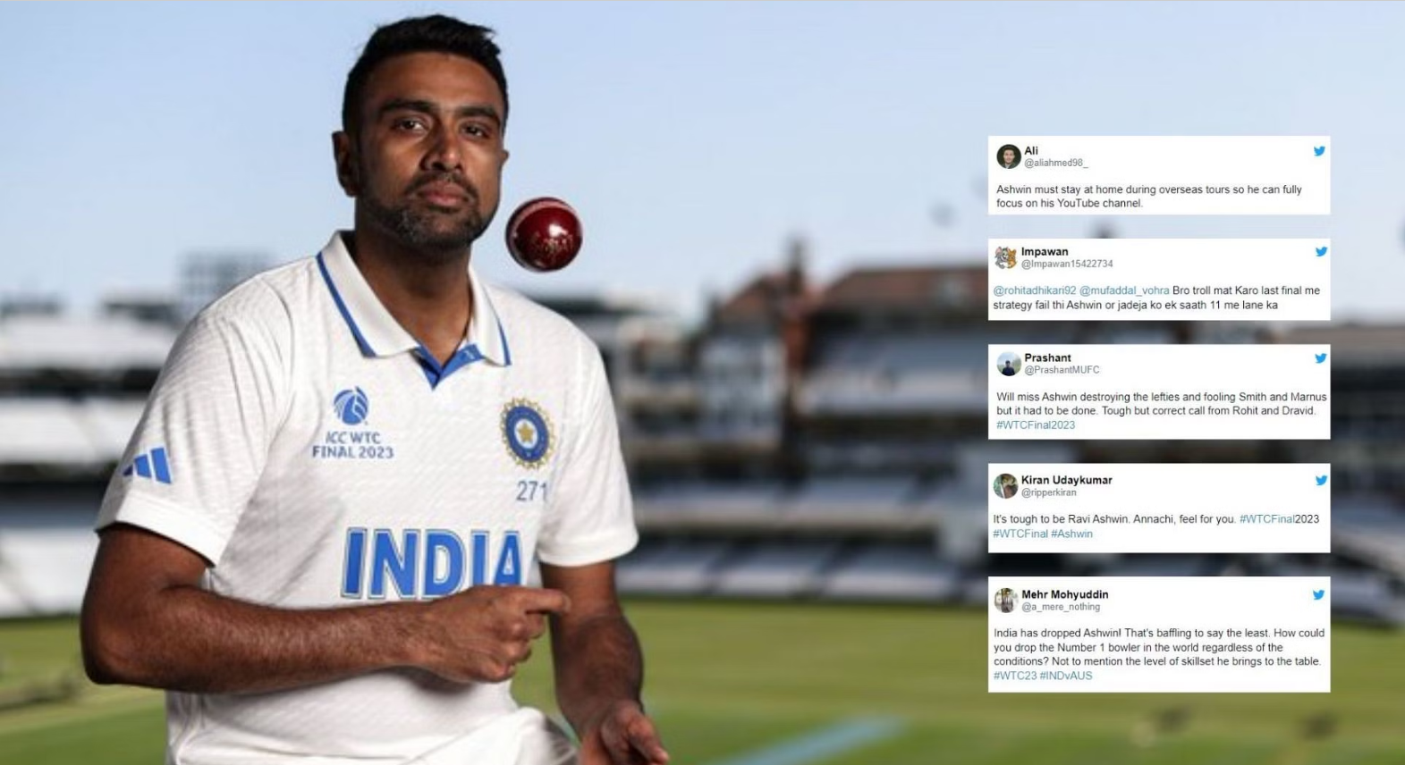 பெரிய முட்டாள்தனம்…. நம்பர் 1 பவுலருக்கே இடம் கொடுக்காம எப்படிடா ஆஸ்திரேலியாவ சமாளிக்க போறீங்க.? அஸ்வினுக்கு இடம் கொடுக்காத இந்திய அணி; வெறுப்பான ரசிகர்கள் !!