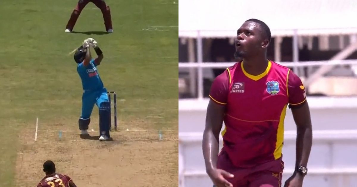 வீடியோ; சாரே கொல மாஸூ… மிரட்டல் சிக்ஸர் அடித்த சூர்யகுமார் யாதவ்; ஷாக்கான விண்டீஸ் வீரர் !!