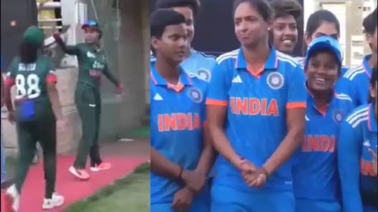 வீடியோ: “அம்பயரை வச்சு தான ஜெயிச்ச… அவரையும் கூட்டிட்டு வந்து போட்டோ எடு”… வங்கதேச கேப்டனை வச்சு செஞ்ச ஹர்மன்பிரீத் கவுர்.. அவமானம் தாங்காமல் டிரெஸ்ஸிங் ரூமுக்கு ஓட்டம்!