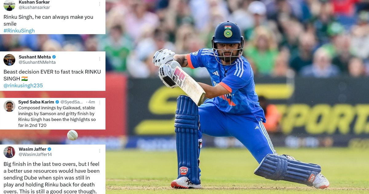 தரமான பினிசர் கிடைச்சாச்சு… பேட்டிங்கில் மிரட்டிய ரிங்கு சிங்; புகழ்ந்து தள்ளும் கிரிக்கெட் உலகம் !!