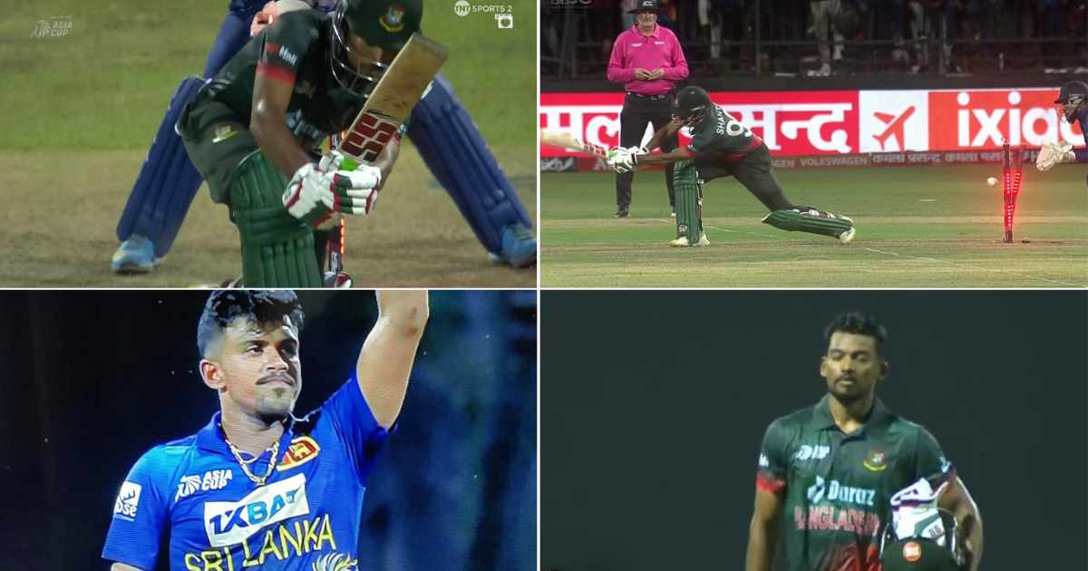 வீடியோ; தனி ஆளாக போராடிய நஜிமுல் ஹூசைன் சாண்டோ… தரமான சுழலால் வெளியேற்றிய தீக்‌ஷன்னா !!