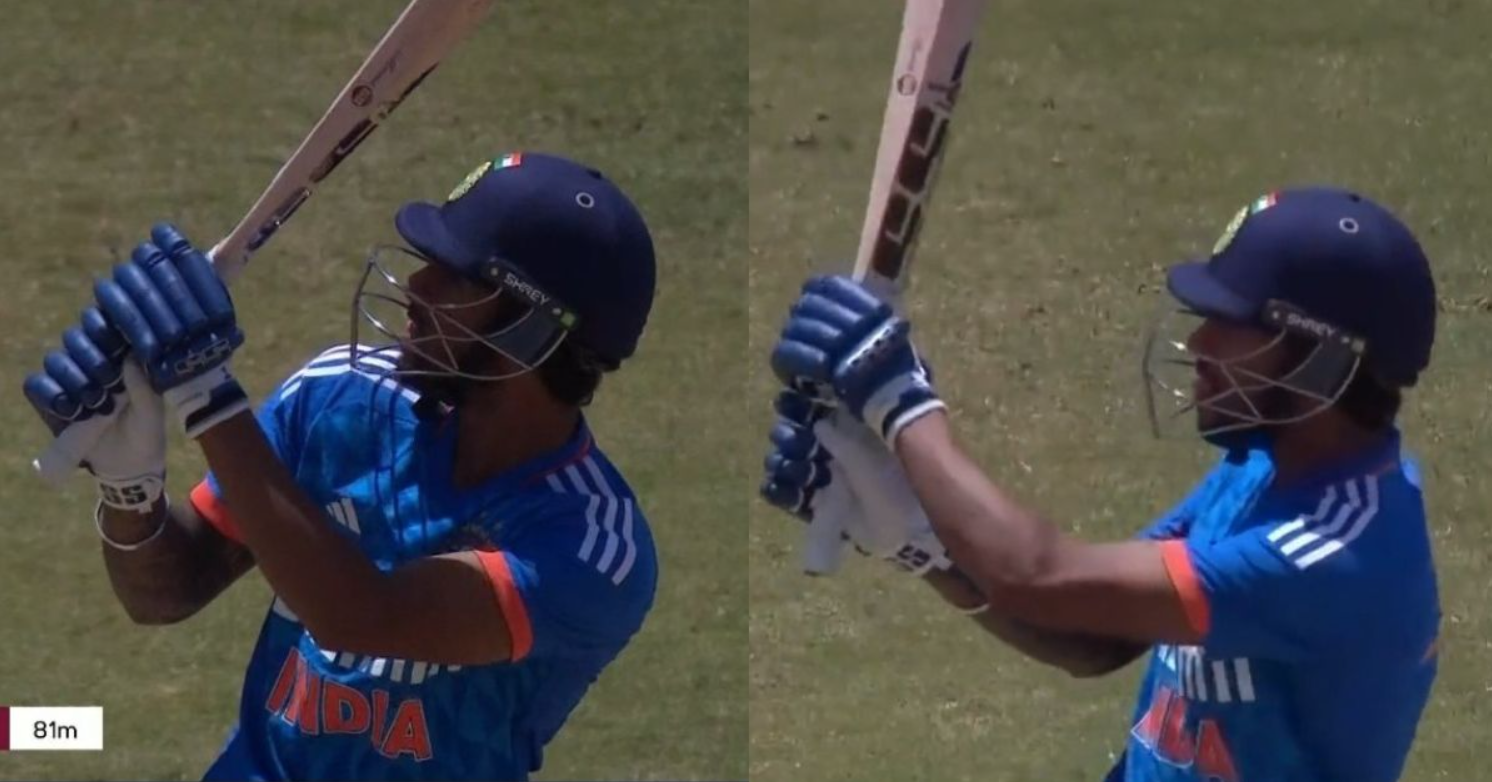 வீடியோ; நான் வந்துட்டேண்டா… அடுத்தடுத்து இரண்டு சிக்ஸர்கள் விளாசி மாஸான எண்ட்ரீ கொடுத்த திலக் வர்மா !!