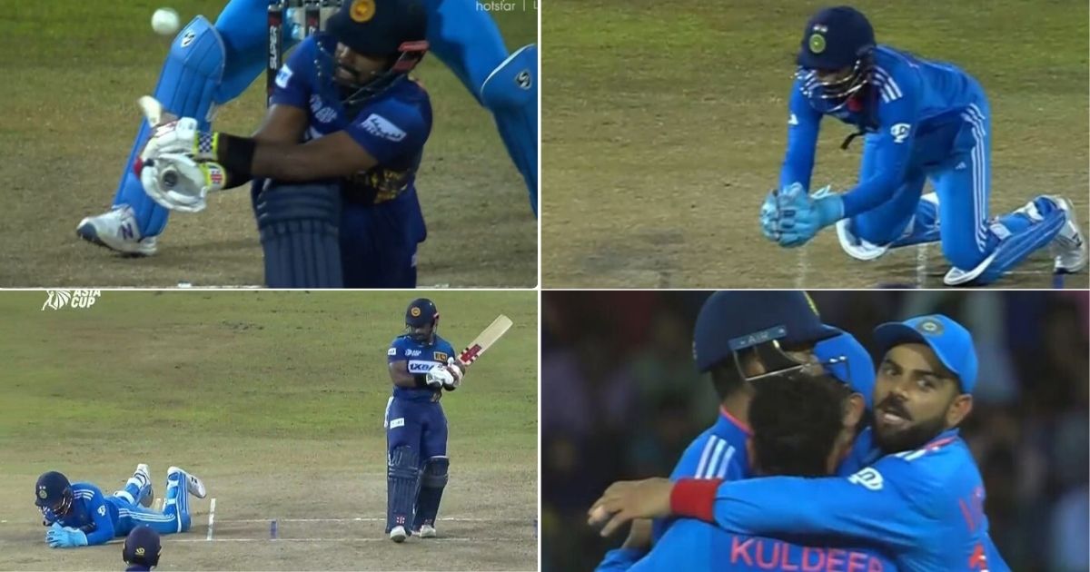 வீடியோ; மிஸ்ஸே ஆகாது… மிரட்டலான கேட்ச் பிடித்த கே.எல் ராகுல்; பரிதாபமாக விக்கெட்டை இழந்த இலங்கை வீரர் !!