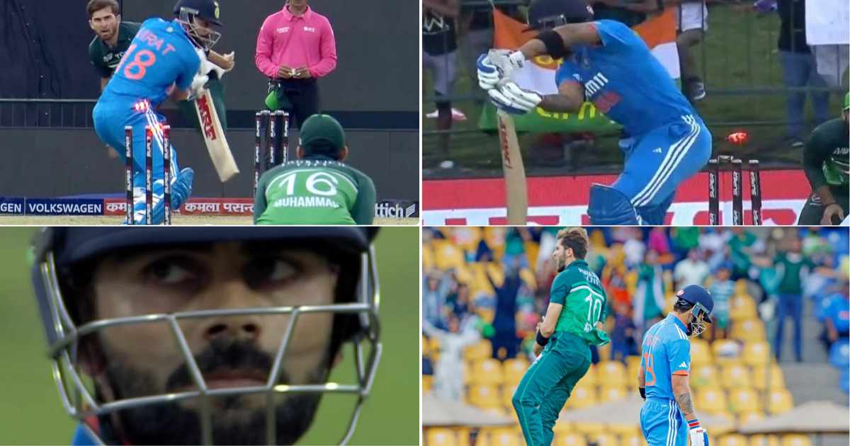 வீடியோ; மிரட்டல் பந்துவீச்சு; சொன்னதை செய்து காட்டிய ஷாகின் அப்ரிடி; வெறும் 4 ரன்னில் விக்கெட்டை இழந்த விராட் கோலி !!