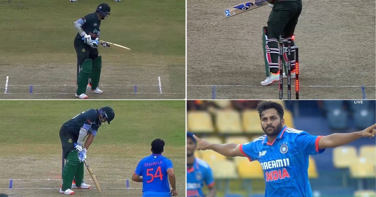 வீடியோ; இதுல தாண்டா நான் ஸ்பெசலிஸ்டே… தனி ஆளாக போராடிய ஷாகிப் அல் ஹசனின் விக்கெட்டை கெத்தாக கைப்பற்றிய ஷர்துல் தாகூர் !!