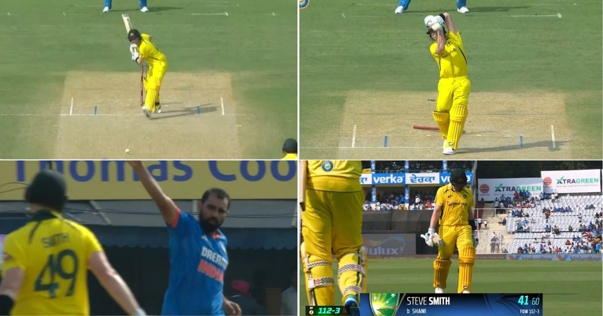 வீடியோ; மரண மாஸ்… ஆஸ்திரேலிய அணியின் நம்பிக்கை நாயகனான ஸ்டீவ் ஸ்மித்திற்கு சர்பரைஸ் கொடுத்த முகமது ஷமி; ஷாக்கான ஸ்டீவ் ஸ்மித் !!