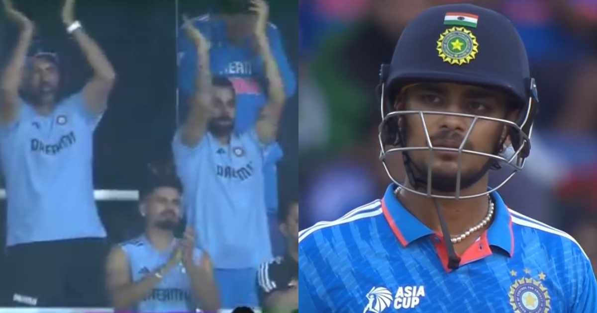 வீடியோ… மாஸ்.. செம்ம மாஸ்டா தம்பி நீ; பேட்டிங்கில் மிரட்டிய இஷான் கிஷன்; எழுந்து நின்று கை தட்டி பாராட்டிய இந்திய வீரர்கள் !!