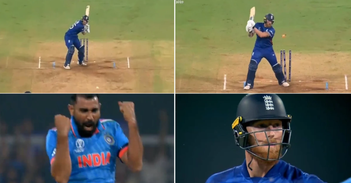 வீடியோ; மிஸ்ஸே ஆகாது… ஸ்டெம்பை தெறிக்கவிட்ட முகமது ஷமி; மிரண்டு போன பென் ஸ்டோக்ஸ் !!