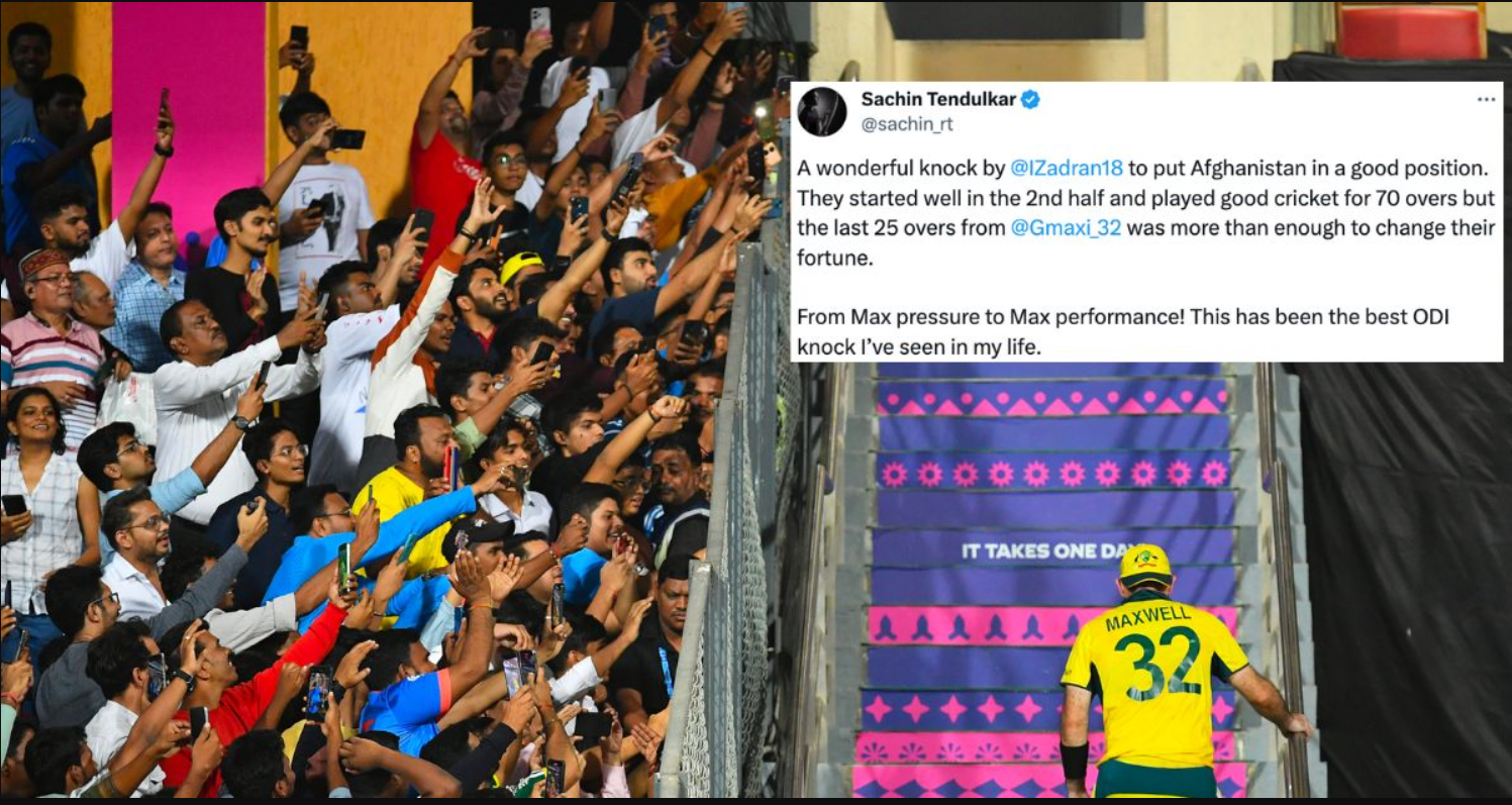 யோவ் நீ எல்லாம் மனுசனே இல்ல தெரியுமா..? தனி ஆளாக ஆஃப்கானிஸ்தானை வீழ்த்திய கிளன் மேக்ஸ்வெல்; வியந்து பாராட்டும் கிரிக்கெட் உலகம் !!