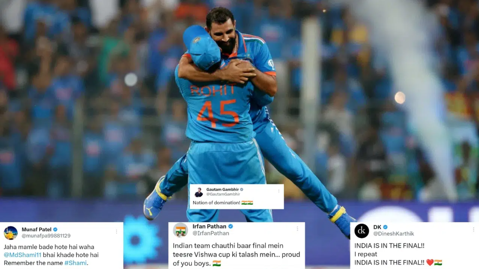 அடுத்தது ஆஸ்திரேலியா தான்… 7 விக்கெட் வீழ்த்திய முகமது ஷமி… நியூசிலாந்தை வீழ்த்தி வரலாற்றை மாற்றி எழுதிய இந்திய அணி; வெறித்தனமாக கொண்டாடும் ரசிகர்கள் !!