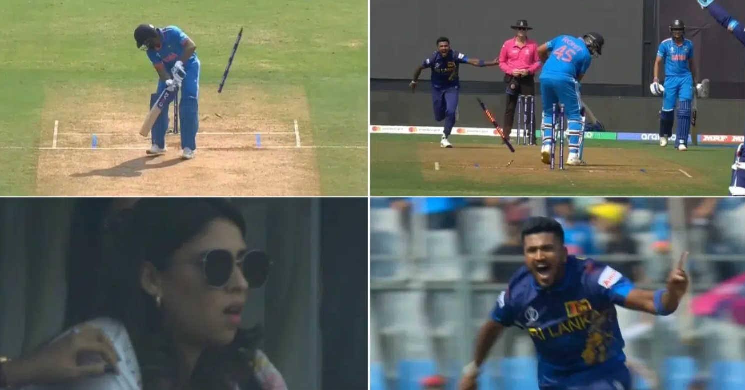 வீடியோ; முதல் பந்திலேயே பவுண்டரி அடித்த ரோஹித் சர்மா… அடுத்த பந்திலேயே தரமான பந்துவீச்சால் ஸ்டெம்பை தெறிக்கவிட்ட இலங்கை வீரர் !!
