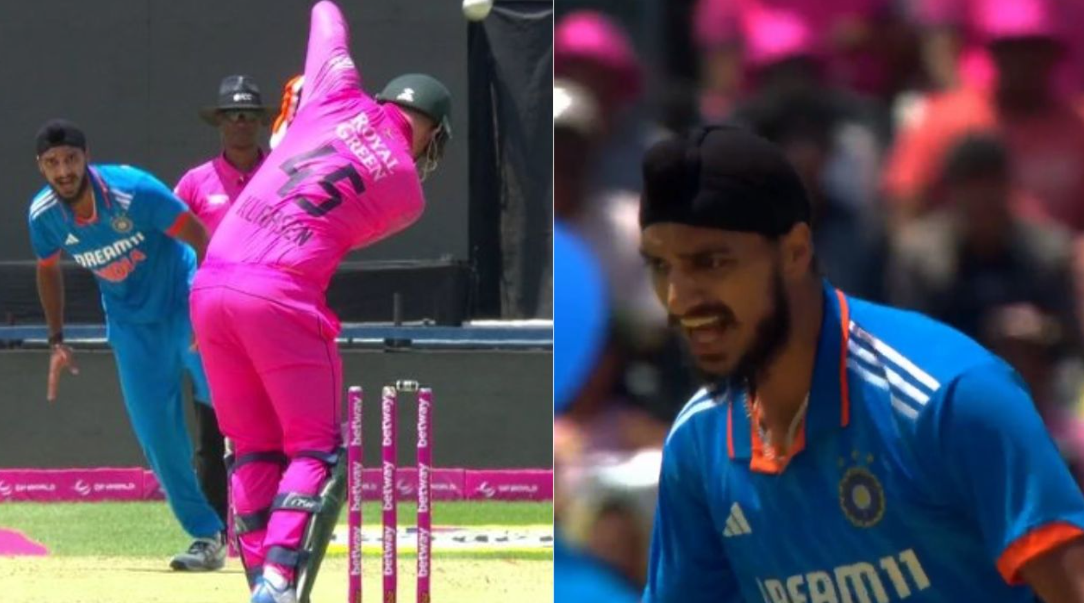 வீடியோ; மிஸ்ஸே ஆகாத மிரட்டல் பந்துவீச்சு… அர்ஸ்தீப் சிங்கின் பந்துவீச்சை சமாளிக்க முடியாமல் பரிதாபமாக விக்கெட்டை இழந்த ஹென்ரிச் கிளாசன் !!